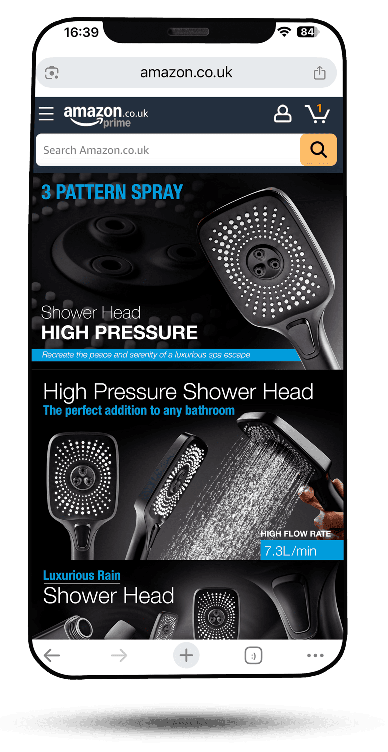 showers smartphone copy